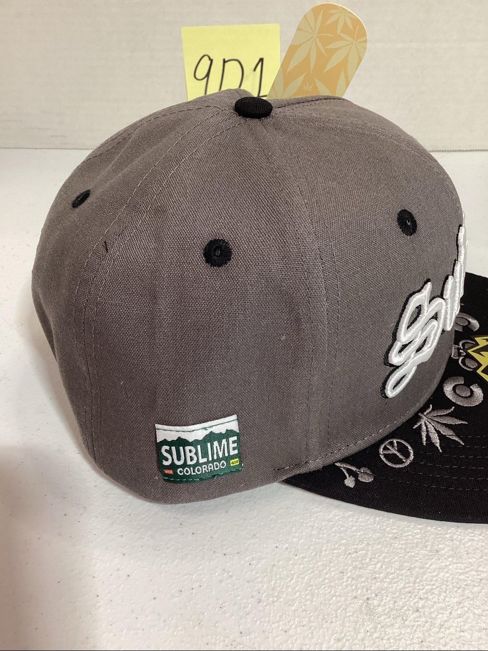 Alpine Gray and Black Sublime Snapback Hat - Picture 4 of 8